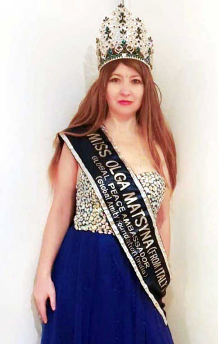 Italy's Miss Olga Matsyna won the title of Miss Glory of Universe-2023