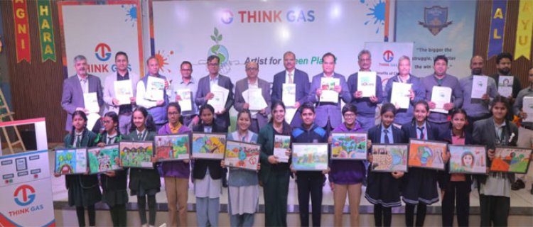 'Artists for Green Planet' Initiative: THINK Gas Recognizes 12 Young Students from Bhopal