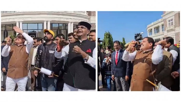 CM Mohan Yadav and Minister Vishwas Saran spotted flying kites in front of Makar Sankranti