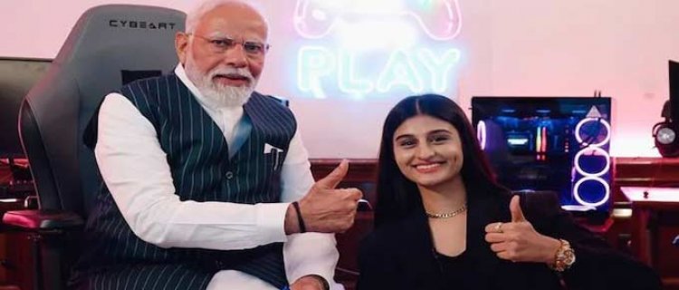 Madhya Pradesh: A 22-year-old Chhindwara gamer girl meets Prime Minister Modi, and her parents are overjoyed