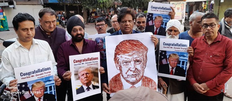 Dr. Mahesh Yadav Creates Trump’s Portrait with Blood, Appeals for Tibet’s Freedom and Declaring China a Terrorist Nation