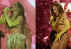 Jennifer Lopez's Skirt Drops Mid-Performance in Warsaw; J.Lo Handles it Like a Pro