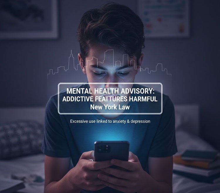 New York Mandates Mental Health Warning Labels for "Addictive" Social Media