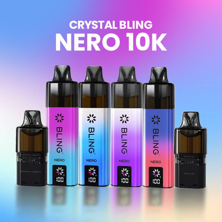 Discover the Elegance and Power of the Crystal Bling Nero 10k Vape Kit