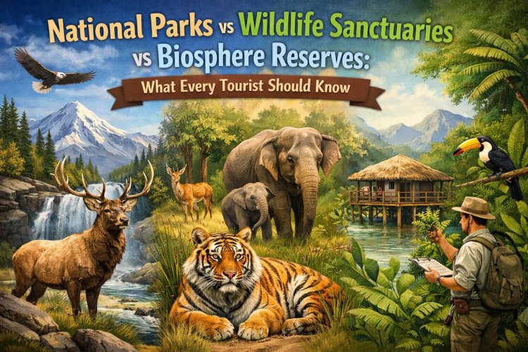 National Parks vs Wildlife Sanctuaries vs Biosphere Reserves: What Every Tourist Should Know