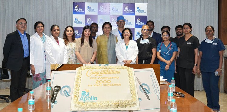 Apollo Hospitals Jubilee Hills Sets Record with 2,000+ Robotic Surgeries Using Advanced Xi System
