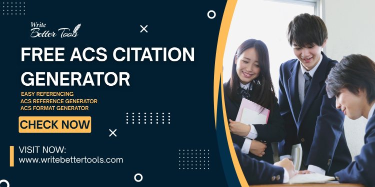 Free ACS Citation Generator for Easy Referencing