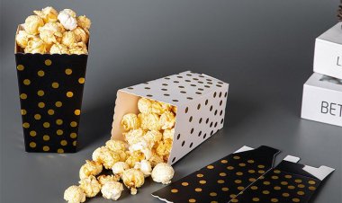 Black and Gold, Unicorn & White Popcorn Boxes for UK Celebrations
