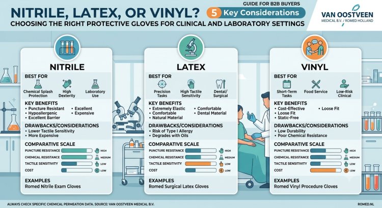 5 Nitrile, Latex, or Vinyl? Choosing the Right Protective Gloves for Clinical and Laboratory Settings