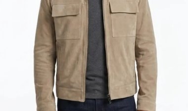 Suede Bomber Jacket Men’s: Relaxed Shape, Refined Finish